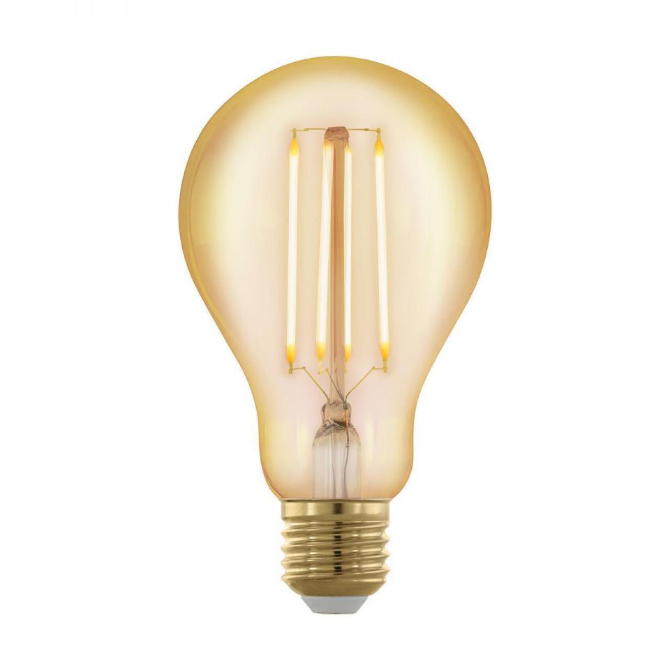  Eglo Лампа светодиодная филаментная диммируемая E27 4W 1700К золотая 11691