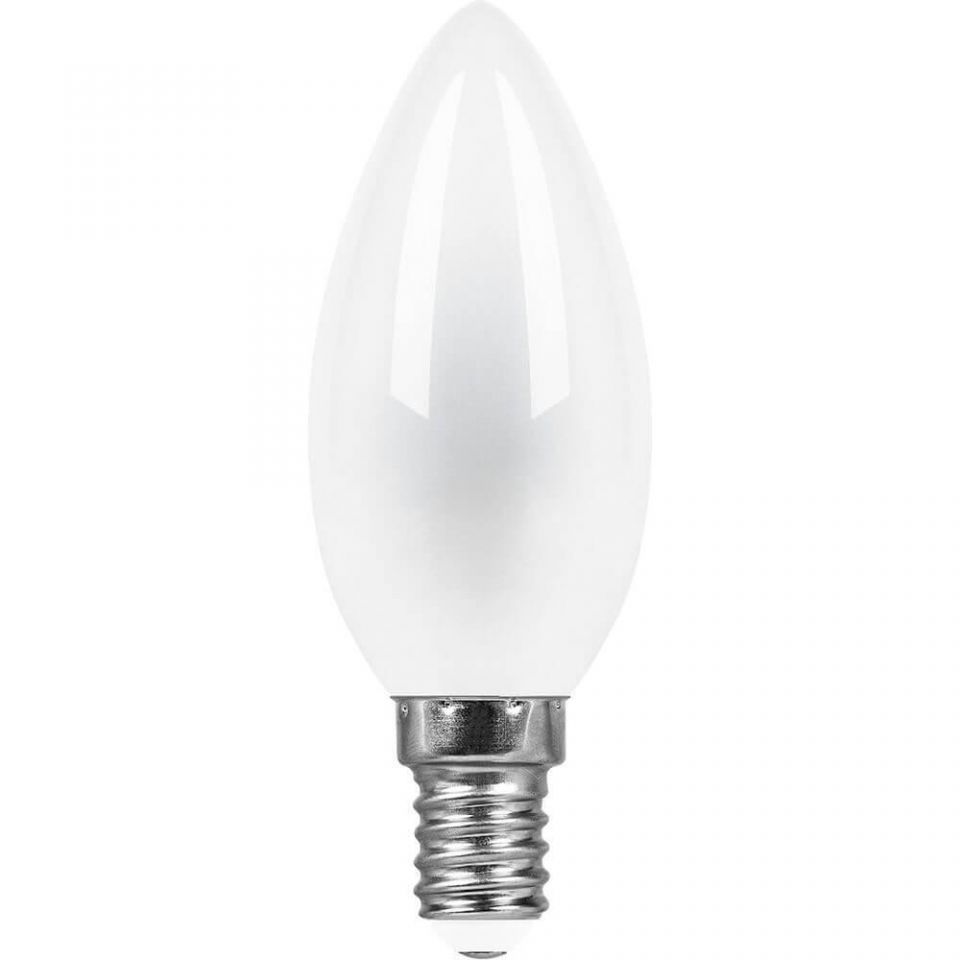 Лампа светодиодная Feron E14 11W 4000K Свеча Матовая LB-713 38007