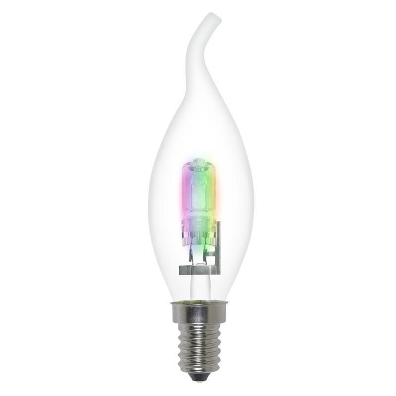 Лампа галогенная Uniel HCL-42/RB/E14 flame
