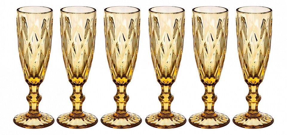  Lefard Набор из 6 бокалов для шампанского Ромбо 781-148