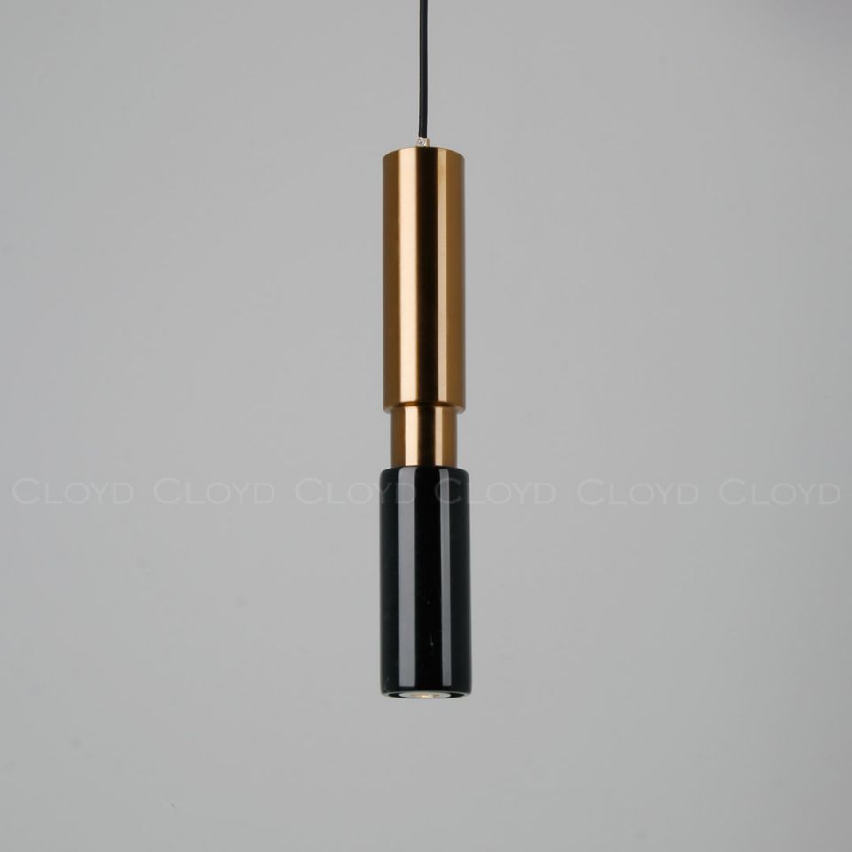 Подвесной светильник Cloyd SEQUEL P1 / латунь - черн.камень (арт.11060)