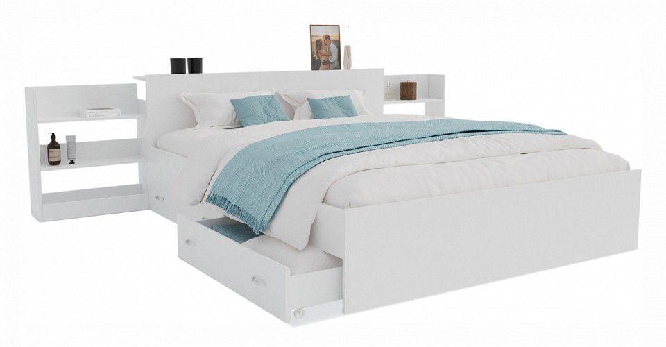  Наша мебель Кровать двуспальная Доминика с матрасом ГОСТ 2000x1600