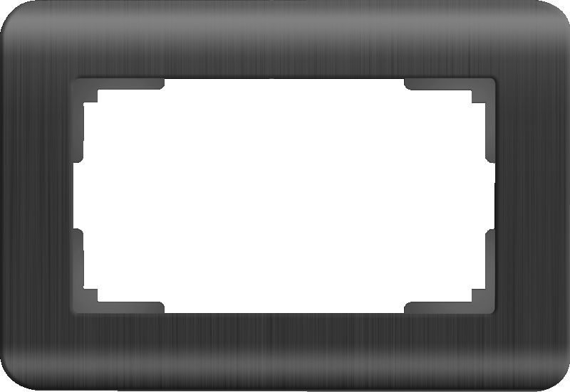  Werkel Рамка для двойной розетки (графит) WL12-Frame-01-DBL