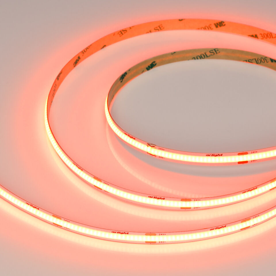 Лента COB-X480-8mm 24V Orange (8 W/m, IP20, 5m) ( Arlight , -)