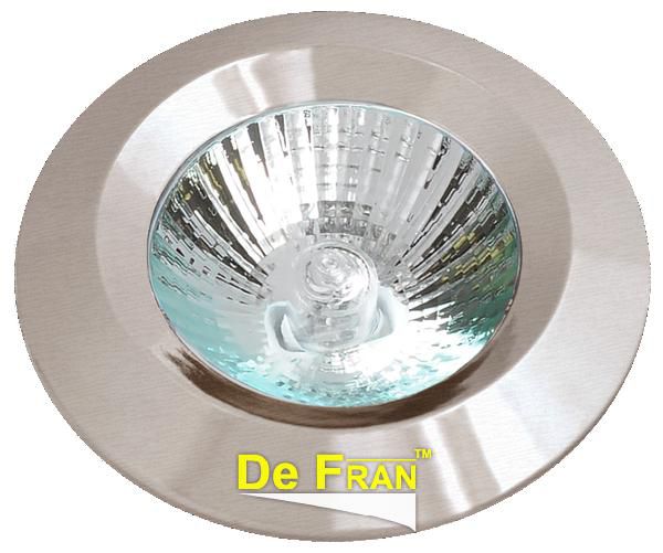 Точечный светильник De Fran FT 202S SN неповоротный круглый сатин-никель MR11 1 x 35 вт