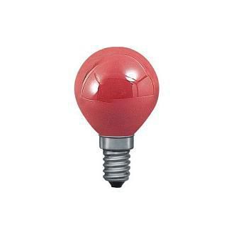  Paulmann Лампа накаливания Е14 25W шар красный 40121