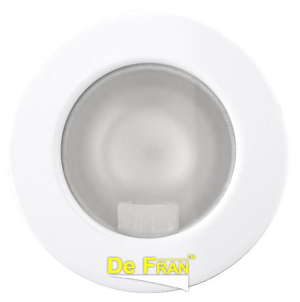 Точечный светильник De Fran FT 9216 Art2 мебельный с матовым стеклом белый G4 1 x 20 вт