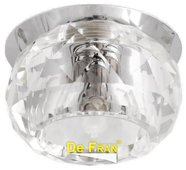 Точечный светильник De Fran FT 9260 c "Шар" серебро + прозрачный G9 1 x 40 вт