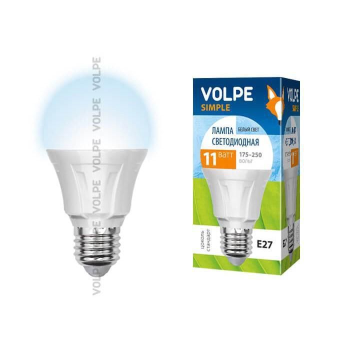 Лампа светодиодная Volpe LED-A60-11W/NW/E27/FR/S картон