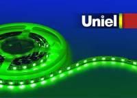  Uniel ULS-5050-60LED/m-10mm-IP20-DC12V-14,4W/m-5M-GREEN катушка в герметичной упаковке