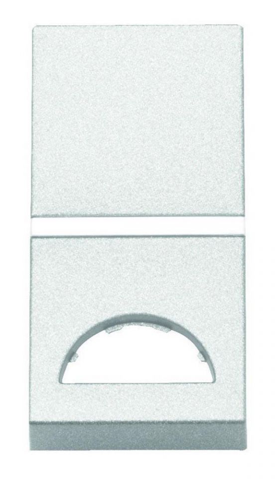 Лицевая панель ABB Zenit 1-модульного выключателя с окном для шильдика альпийский белый N2101.9 BL