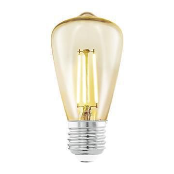  Eglo Лампа светодиодная филаментная E27 3,5W 2200К янтарь 11553