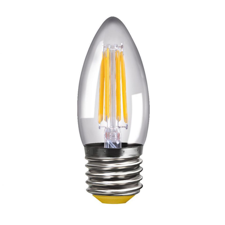  Voltega Лампа светодиодная филаментная E27 4W 2800К прозрачная VG10-C1E27warm4W-F 8334
