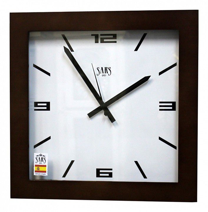 Настенные часы (45x45см) SARS 0195 Walnut
