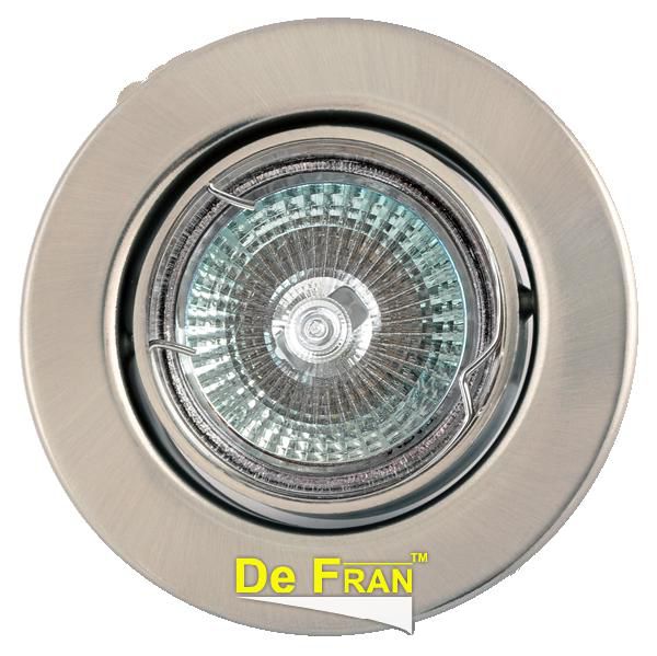 Точечный светильник De Fran FT 9222 SCH "Поворотный в центре" сатин-хром MR16 1 x 50 вт