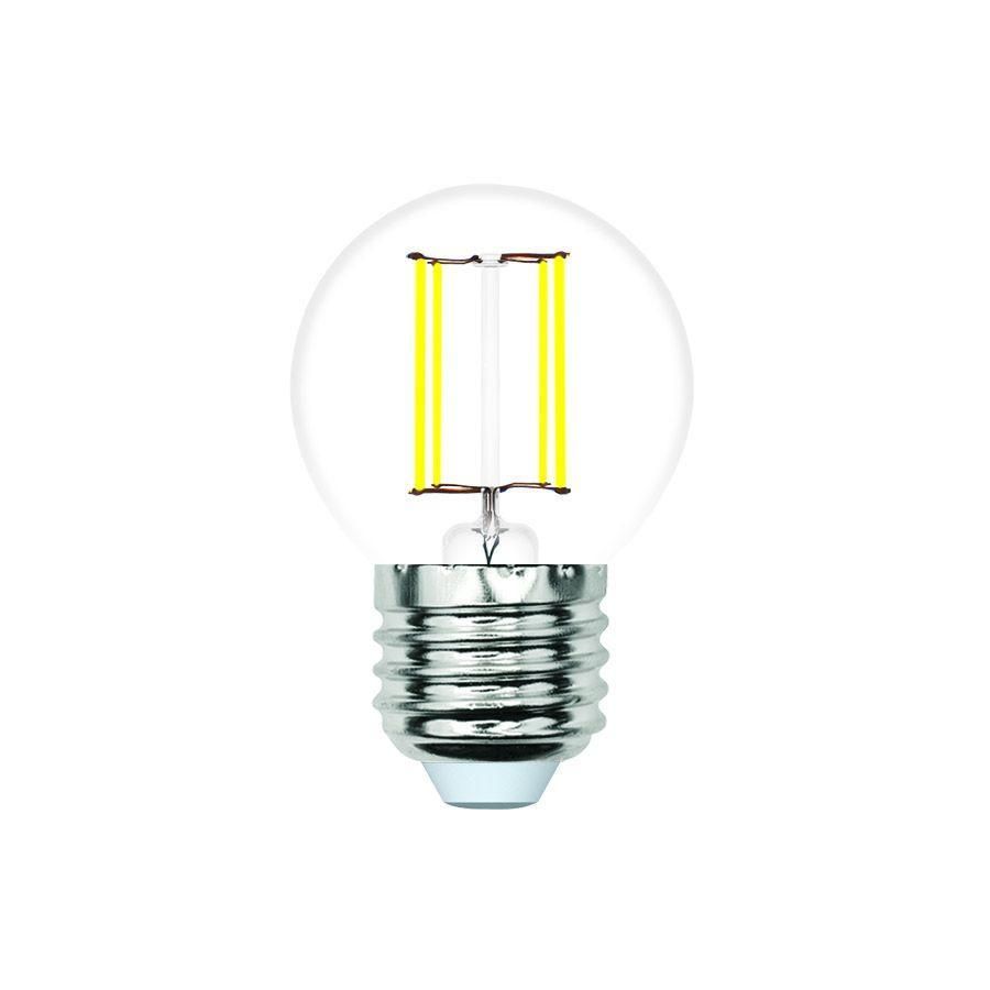 Лампа светодиодная филаментная Volpe E27 7W 4000K прозрачная LED-G45-7W/4000K/E27/CL/SLF UL-00008311