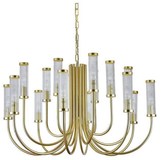 Подвесная люстра Newport МАДОННА 4558+4+4/C mat.gold