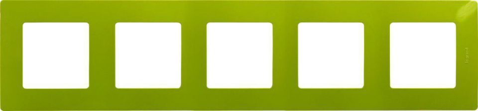 Рамка 5-постовая Legrand Etika зелёный папоротник 672545