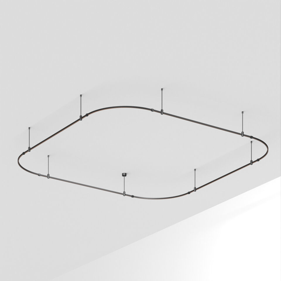 Трек ART-APRIORI-QUADRAT-SOFT-ROD-400-3500x3500 (BK) ( Arlight , IP20 Металл, 3 года)