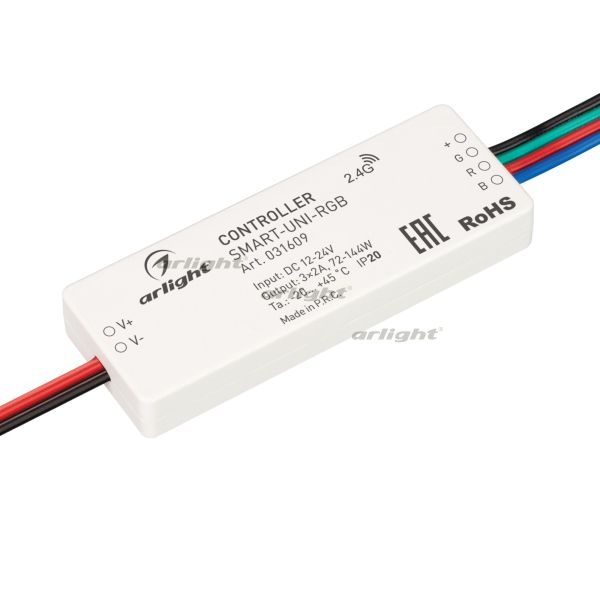  Arlight Контроллер SMART-UNI-RGB (12-24V, 3x2A, 2.4G)