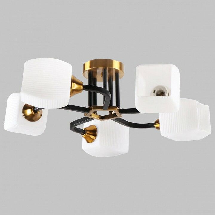Люстра на штанге Imex MD.52009 MD.52009-5-S-BK+GAB