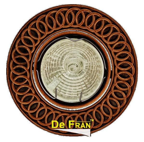 Точечный светильник De Fran A039 RAB "Поворотный в центре" медь MR16 1 x 50 вт