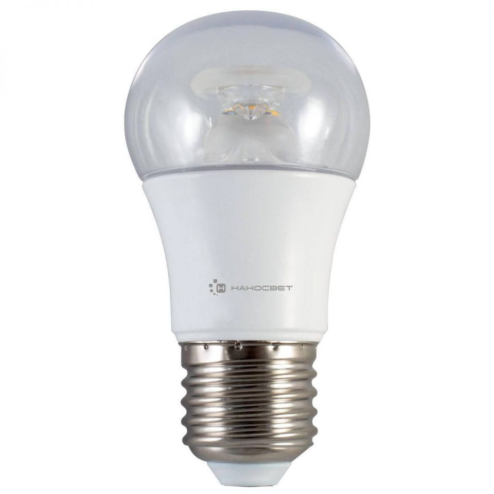  Наносвет Лампа светодиодная E27 7,5W 4000K прозрачная LC-P45CL-7.5/E27/840 L211