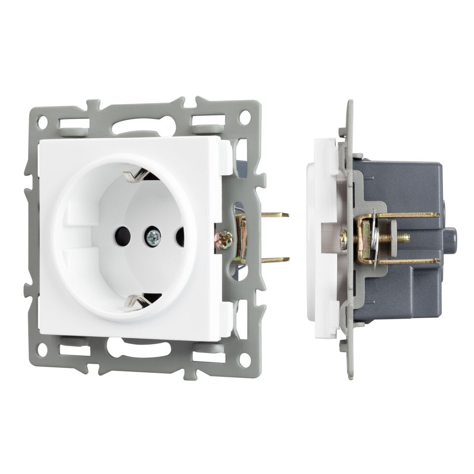 Механизм электрической розетки SCT-MEU1-PL-WH (250V, 16A) ( Arlight , -)