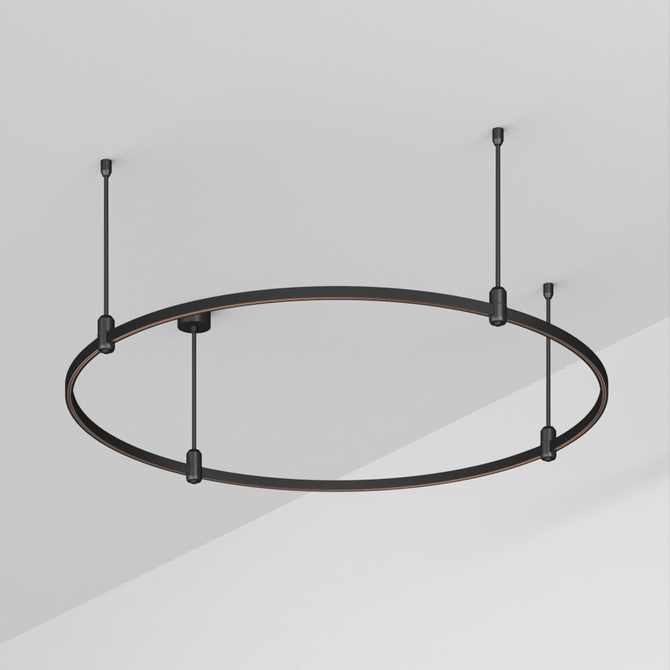 Трек ART-APRIORI-ROUND-ROD-400-R1200 (BK) ( Arlight , IP20 Металл, 3 года)