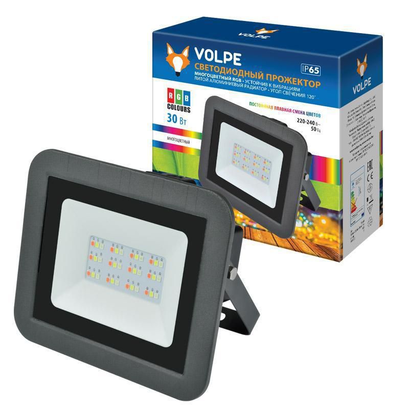 Прожектор Volpe ULF-Q511 30W/RGB IP65 220-240В BLACK картон