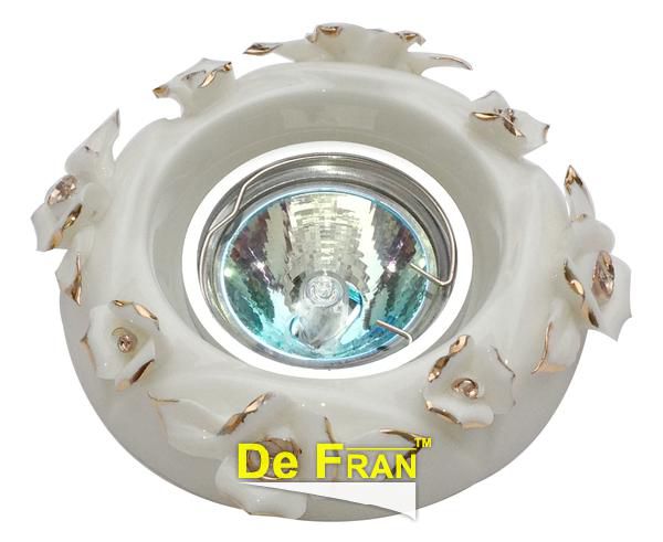 Точечный светильник De Fran FT 417 керамика золото MR16 1 x 50 вт
