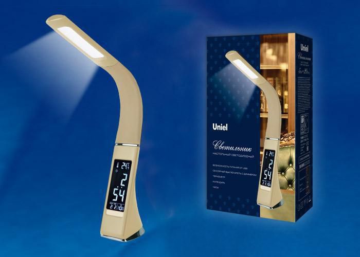 Настольная лампа Uniel TLD-542 Cream/LED/300Lm/5000K/Dimmer