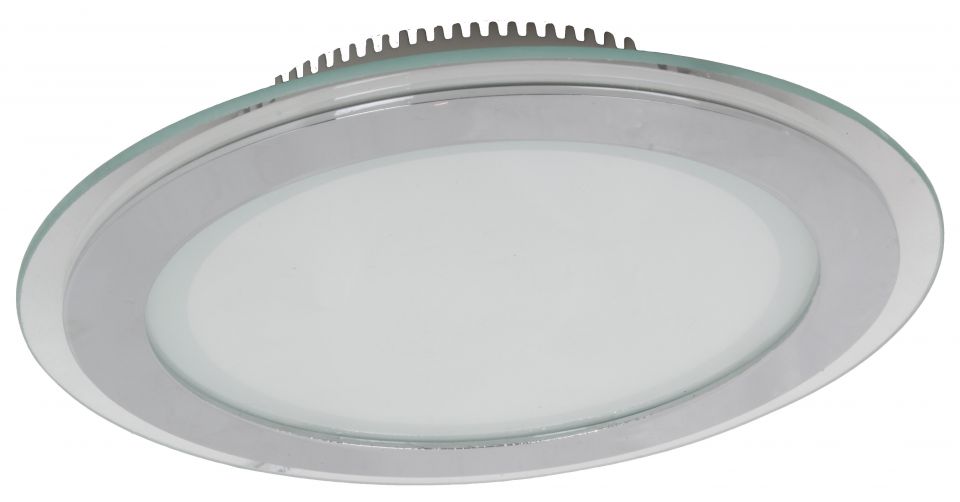 Точечный светильник De Fran FT 910 LED SN светодиодный с ПРА и LED, 600Лм сатин-никель, матовое стекло, спектр теплый белый 3000К LED 1 x 6 вт
