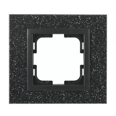 Рамка 1-постовая Mono Electric Style Granit чёрный гранит 107-610000-160