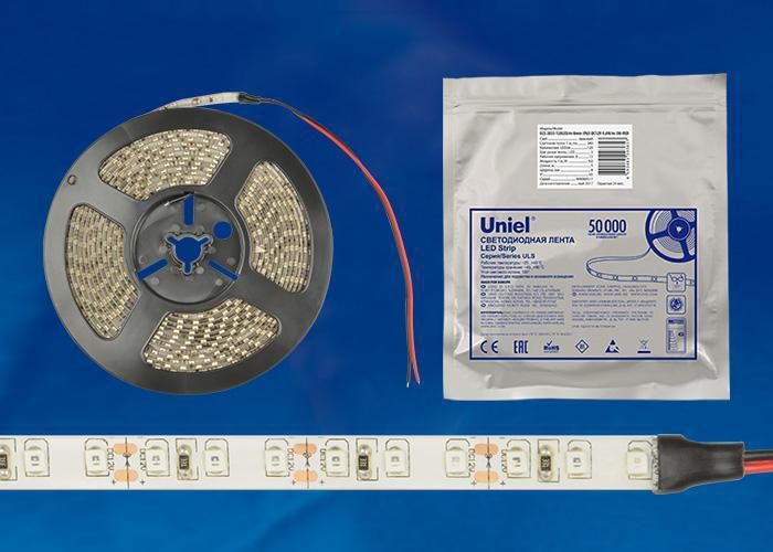  Uniel ULS-2835-120LED/m-8mm-IP65-DC12V-9,6W/m-5M-WW катушка в герметичной упаковке