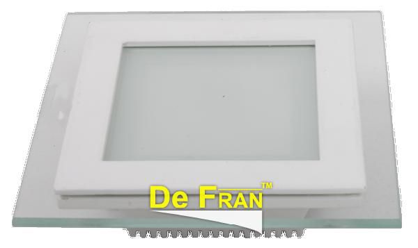 Точечный светильник De Fran FT 909 LED W светодиодный с ПРА и LED, 600Лм белый, матовое стекло, спектр холодный белый 6000К LED 1 x 6 вт