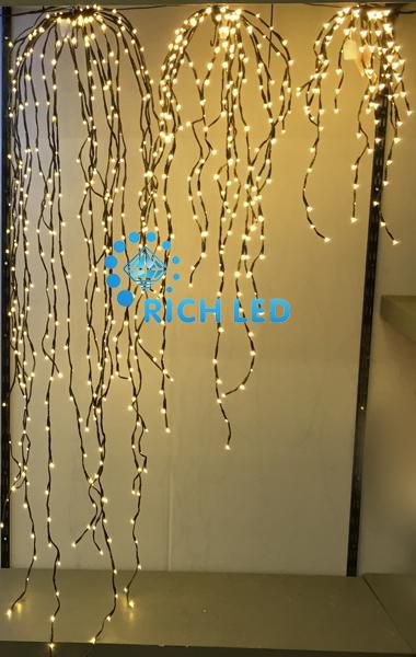  Rich LED Дреды белые соединяемые, 1.5 м, БЕЛЫЙ ТЕПЛЫЙ