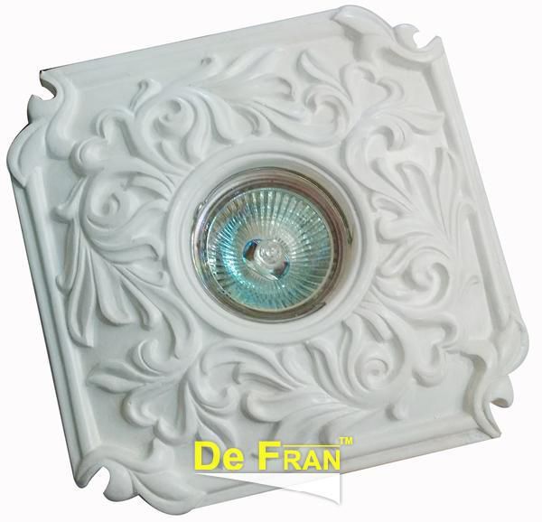 Точечный светильник De Fran FT 421 гипс гипс белый MR16 1 x 50 вт