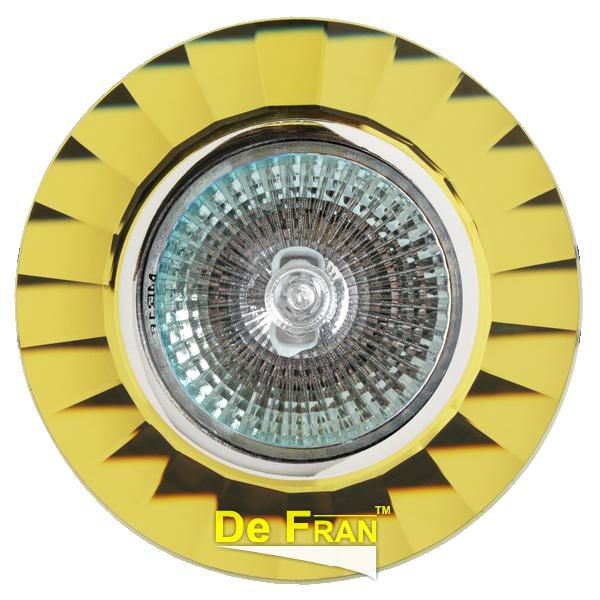 Точечный светильник De Fran FT 845 y "Круглый" желтое стекло MR16 1 x 50 вт