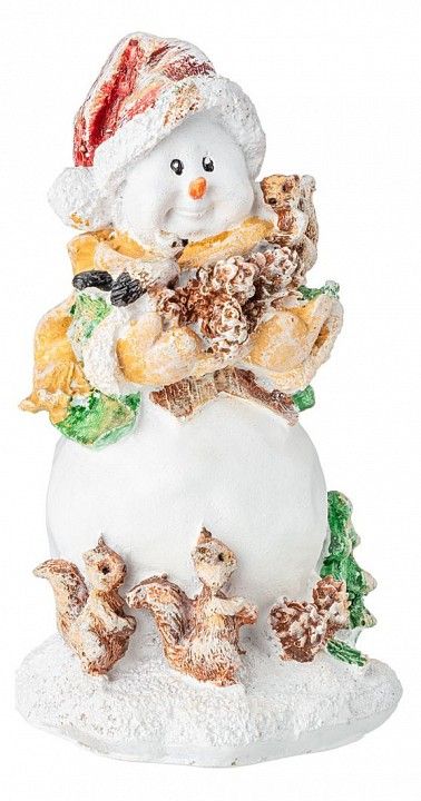  Lefard Снеговик (14 см) Снеговичок с шишками и белками 169-612