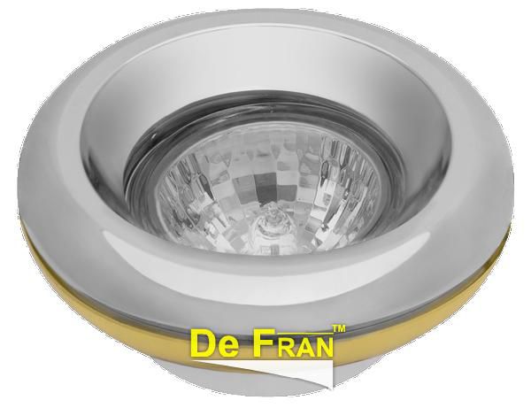 Точечный светильник De Fran FT 303 неповоротный хром + золото MR16 1 x 50 вт
