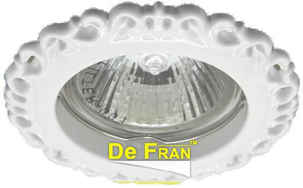 Точечный светильник De Fran FT 1118 W Неповоротный, белый MR16 1 x 50 вт