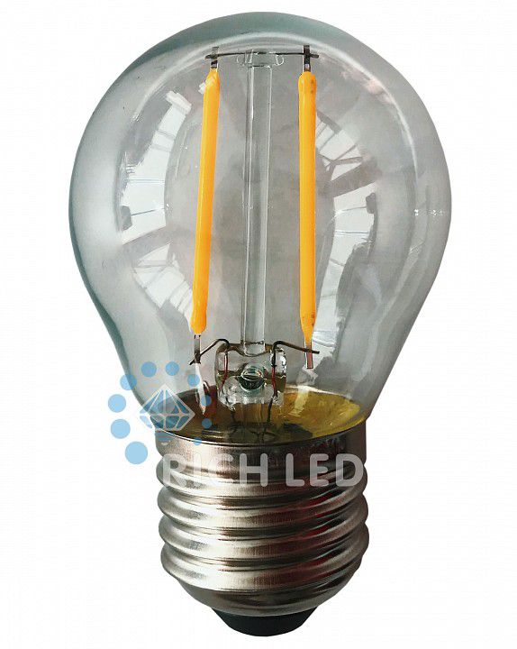  Rich LED Лампа светодиодная RL-BL E27 220В 2Вт мультиколор RL-BL-E27-G45T2-2W-TWW