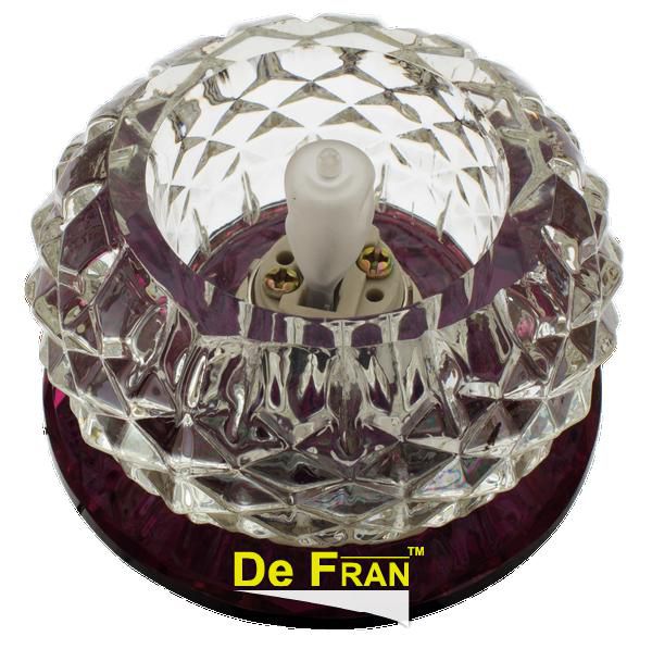 Точечный светильник De Fran FT 9283 PU зеркальный + сиреневый G9 1 x 40 вт