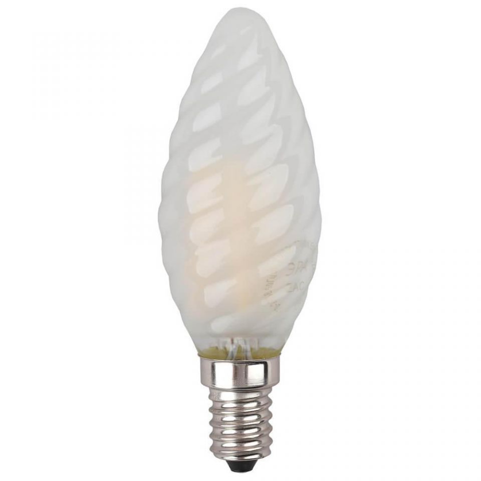 Лампа светодиодная филаментная Эра E14 5W 4000K матовая F-LED BTW-5W-840-E14 frost