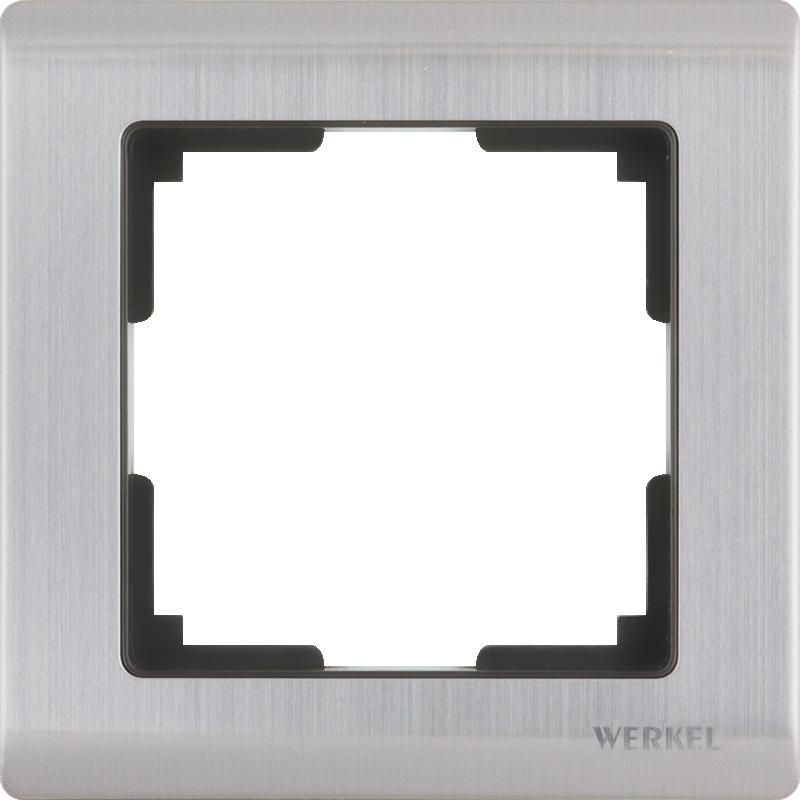  Werkel Рамка Metallic на 1 пост (глянцевый никель) WL02-Frame-01
