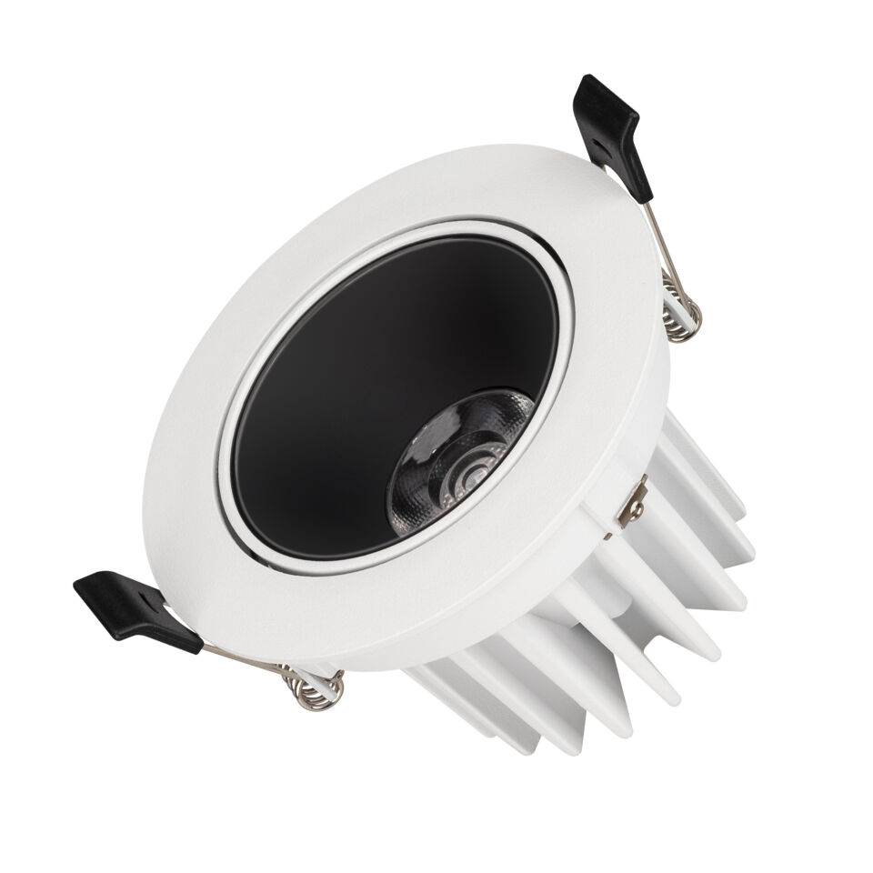Светильник MS-FORECAST-BUILT-TURN-R102-12W Day4000 (WH-BK, 32 deg, 230V) ( Arlight , IP20 Металл, 5 лет)