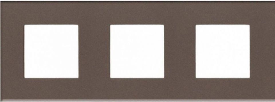Рамка 3-постовая ABB Zenit стекло кофейное N2273 CC