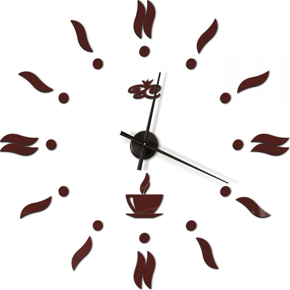 Настенные часы Ваша Светлость Кофе цвет шоколад 3-00401BR
