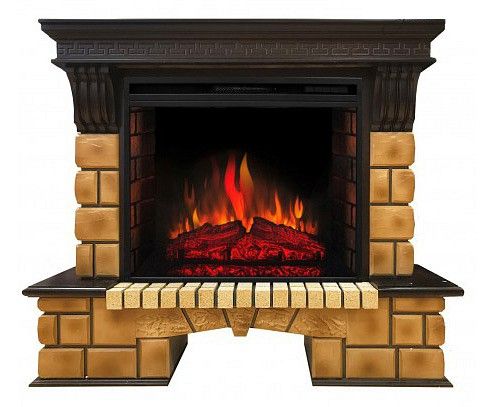  Real Flame Комплект из электрокамина напольного и портала (131х42.5х106.5 см) Stone Brick 319189